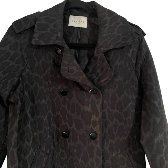 Sandro Paris Leopard Animal Print Jacket/coat Size 40 USA L - Picture 5 of 13